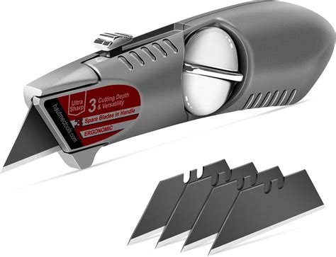 Reginary 20 Pcs Box Cutter Bulk Retractable Utility Knife Heavy Duty ...