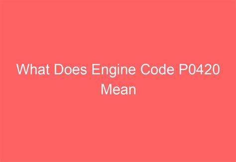 Image result for Cheap Fix Code P0420