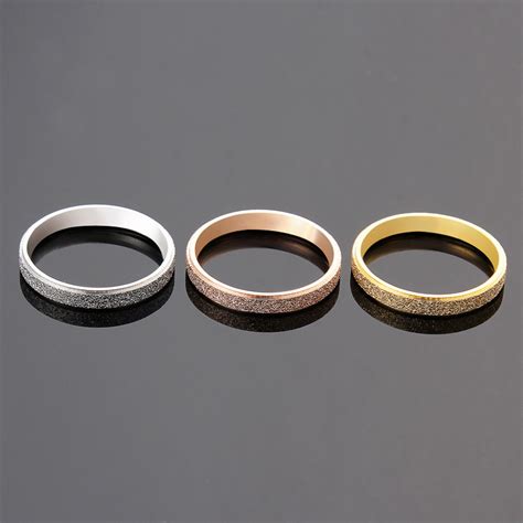 厂家批发 钛钢戒指 欧美男士钛钢饰品 七彩黑金拉沙电镀戒指-阿里巴巴