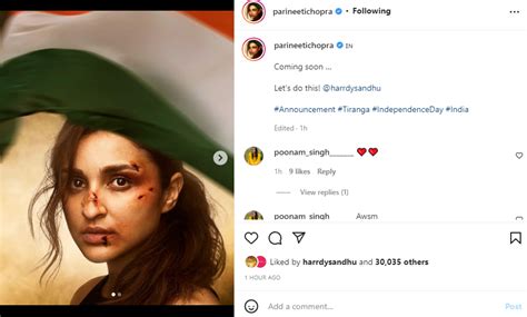 Parineeti Chopra announces special Independence Day project with Harrdy ...
