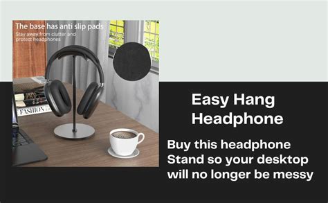OIVO INDIA Black Headphone Stand Headset Holder with Aluminum ...