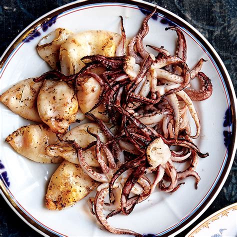Grilled Sesame Squid Recipe | Epicurious