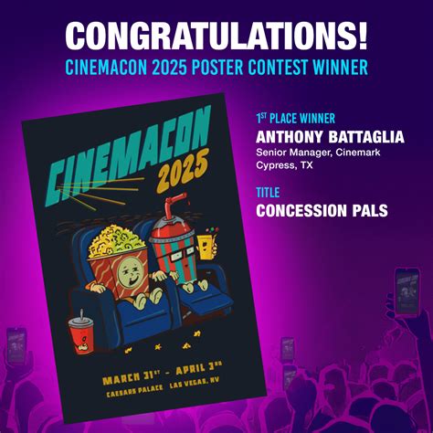 CinemaCon 2025 Official Poster Art Contest Announces Winners During ...