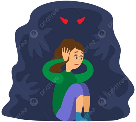Scared Of The Dark Clipart