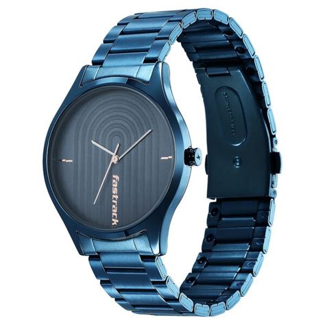 Buy Online Fastrack Style Up Quartz Analog Blue Dial Stainless Steel ...