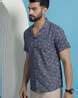 Buy Navy blue Shirts for Men by INDIAN NEEDLE Online | Ajio.com