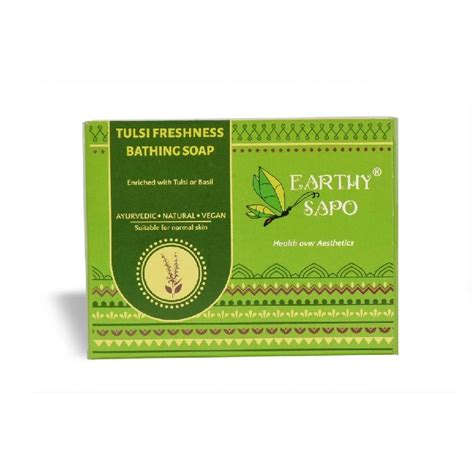 Earthy Sapo Tulsi Freshness Bathing Soap