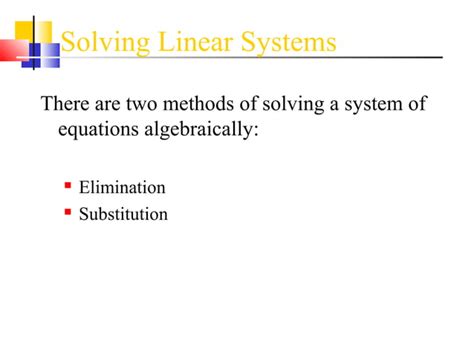 Solving Systems of Linear Equations Algebraically 的图像结果