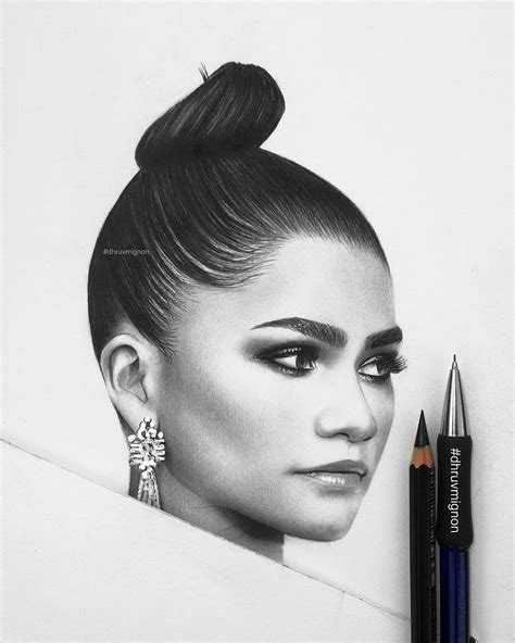 Zendaya Pictures To Draw - Nav Sites | Celebrity drawings, Celebrity art drawings, Art drawings