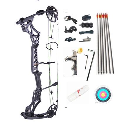 Junxing M129 New Archery Alloy Compound Bow 30-70lbs Adjustable Pulley ...