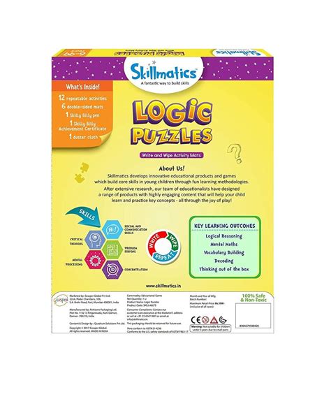 Buy Skillmatics - Educational Game: Logic Puzzles (6-99 Years) Online ...