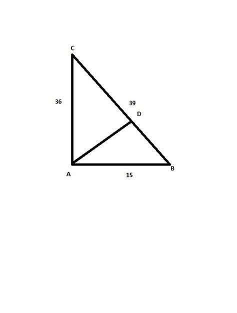 find the height corresponding to base BC of a right triangle ABC, right ...