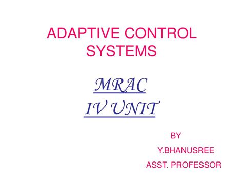 Image result for Adaptive Control