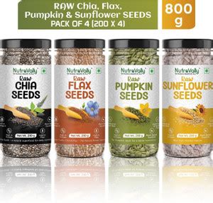 NutroVally Weight Loss Combo|Chia, Flax, Pumpkin, Sunflower Seeds ...