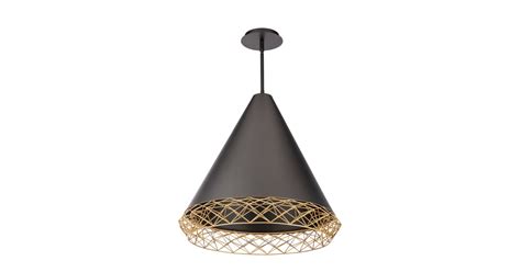 WAC Lighting PD-45322-BK/GO Lacey 22" Wide 3000K LED Pendant | Ferguson ...