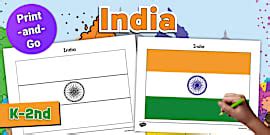 India Flag Colouring