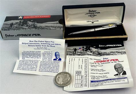 Lot - Fisher Space Pen #AG7 Apollo Original Astronaut Pen w/ Shuttle on ...
