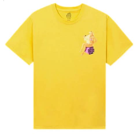 Anti Social Social Club Ellen Von Unwerth For Assc Tee Yellow