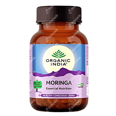 Organic India Moringa Capsule 60 - Uses, Side Effects, Dosage, Price ...