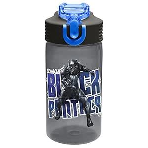 Zak Designs BPMB-T120 Marvel Comics Water Bottles, 16 oz, Black Panther ...