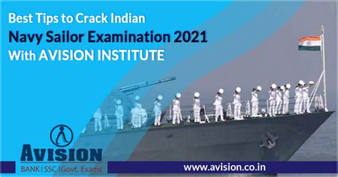 Best Tips to Crack Indian Navy Sailor Exam 2021 With Avision Institute