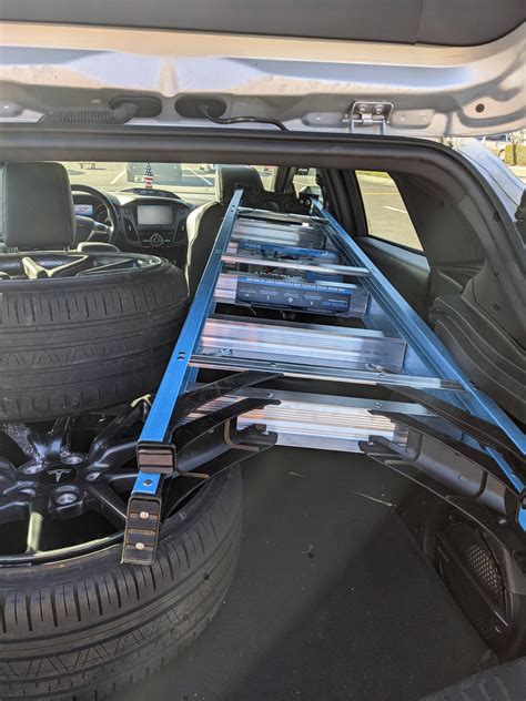 You can fit a 6-ft ladder in these Just in case anybody was wondering ...