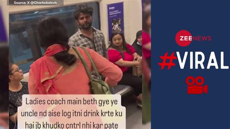 Delhi Metro: Drunk Man Sitting in Ladies Coach Sparks Dispute - Video ...