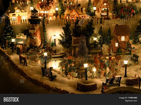 Christmas Village Miniature Houses Image & Photo | Bigstock