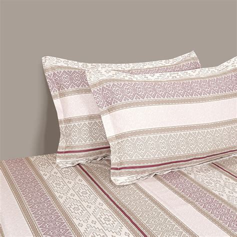 Buy SWAYAM Geometric Mosaic 210TC Serenity Queen Bedsheet Set from ...