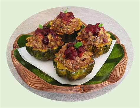 Turkey & Stuffing Stuffed Squash - Good Food And Treasured Memories