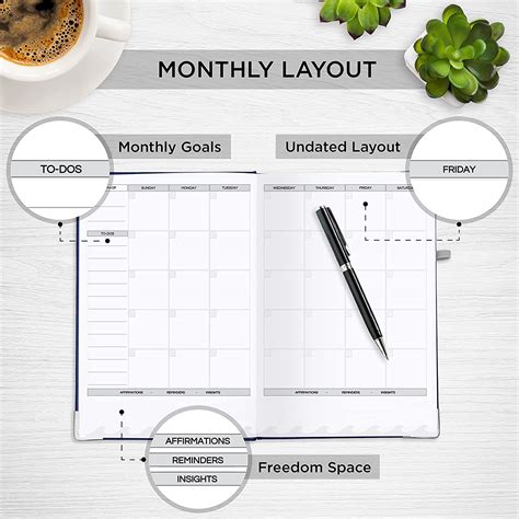 Buy Live Whale Planner - All New Accent Colors. Undated Weekly Planner ...