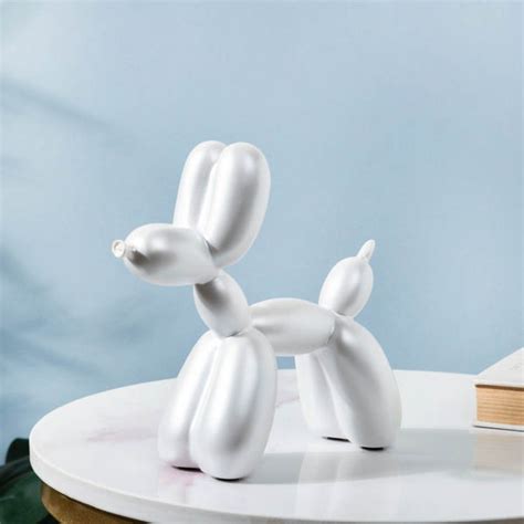 Home Décor - Balloon Dog In White For Room Décor |Nestasia