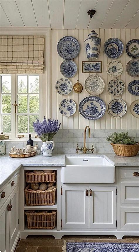 Pin by Lesley Chaplin on kitchen 2 | Blue french country kitchen ...