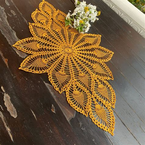 Image result for Crochet Doily Table Runner Patterns