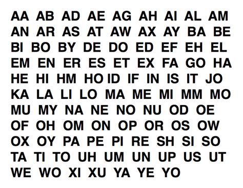 Two Letter Words That End In Q - Printable Calendars AT A GLANCE