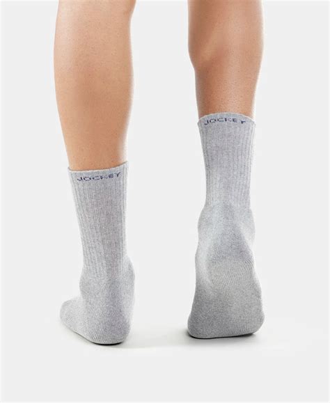 Buy Compact Cotton Terry Crew Length Socks With StayFresh Treatment ...