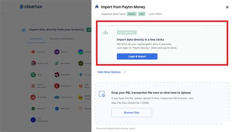 Capital Gains Tax Calculation on ClearTax For Paytm Users