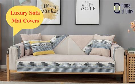 House of Quirk Luxury Sofa Nordic Chenille Covers 1/2/3/4 Seater Sofas ...