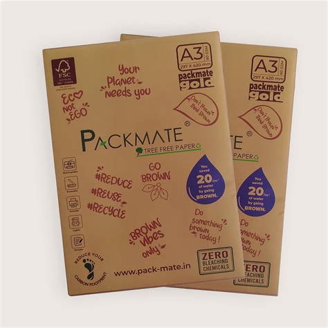 Packmate Gold Copier - A3, 1 Ream, 500 Sheet | Made From 100% Recycled ...