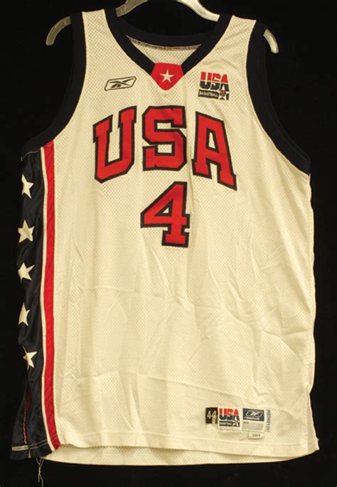 Lot Detail - Allen Iverson Signed Game-Used Team USA Jersey