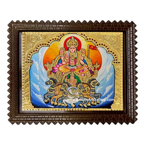 Shop Online Suriya bagavan Tanjore Painting - Sandiv Art Gallery