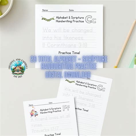 Scripture Handwriting Practice 的图像结果