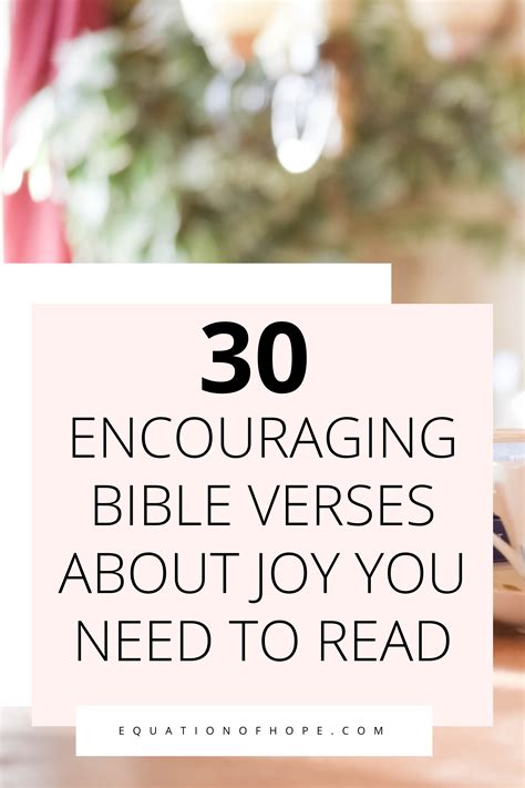 30 encouraging bible verses about joy you need to read – Artofit
