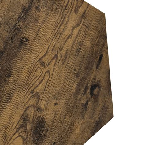 BABOOM Hexagonal Coffee Table Antique Brown Mdf Rustic Coffee Table ...