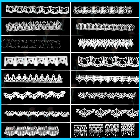 ArtStation - 36 Lace Border Brushes for Photoshop and Procreate ...