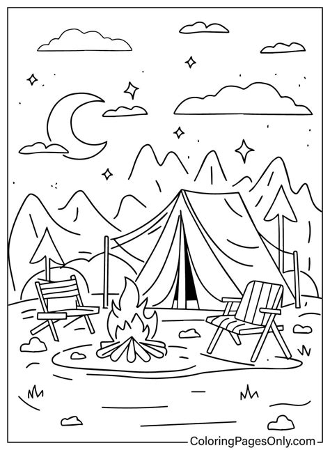 60+ Camping Coloring Pages - Free Printable PDF & Online Coloring