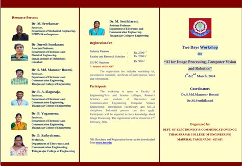 Workshop on AI for Image Processing, Computer Vision and Robotics ...