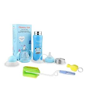 Buy Chinmay Kids Combo of Baby Feeding Multifunctional Stainless Steel ...
