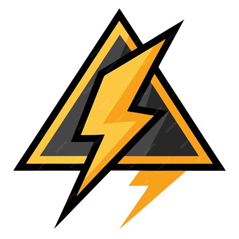 High voltage sign vector design safety first | Premium AI-generated vector