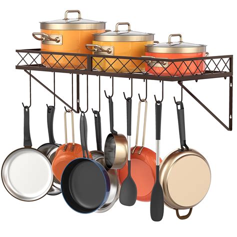 Kitchen Pots And Pans Hanging Rack